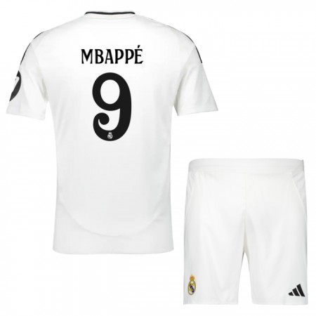 Camiseta Niño Real Madrid Mbappé 9 Primera 2024-25 Camiseta Niño Real Madrid Mbappé 9 Primera 2024-25